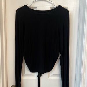 American Eagle Outfitters Black Long Sleeve Top